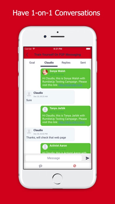 RumbleUp: Powerful P2P Texting screenshot 2