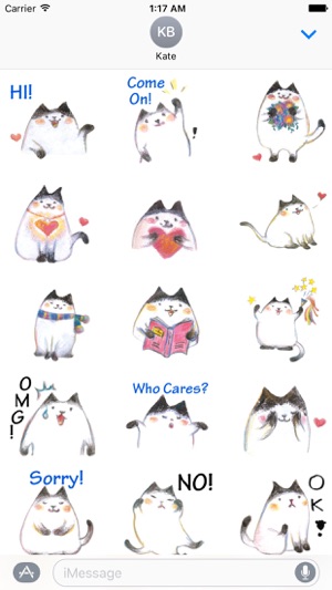 Adorable Fluffy Cat Sticker