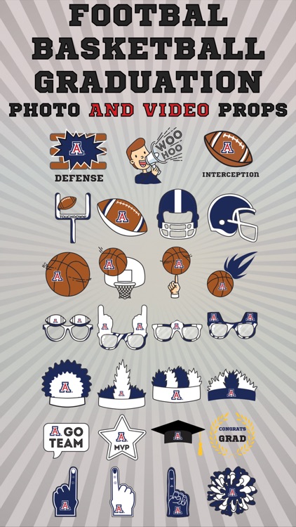 Arizona Wildcats Animated Selfie Stickers