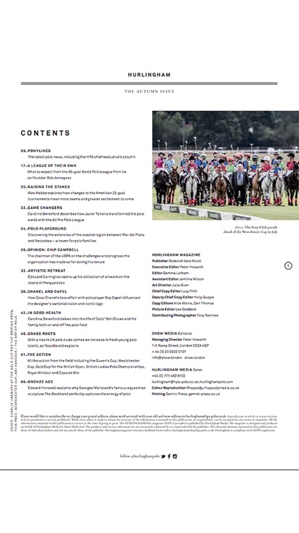 Hurlingham Polo magazine