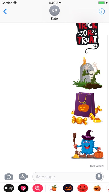 Happy Halloween Sticker Boo