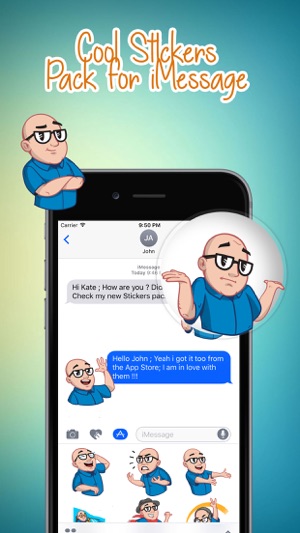 Man With Glasses Stickers(圖3)-速報App