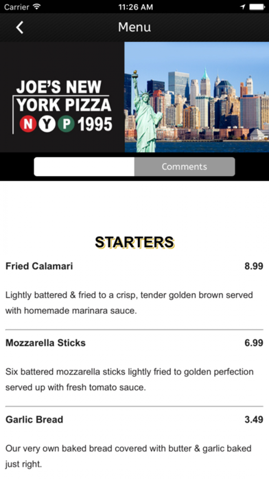 Joe's NY Pizza screenshot 4