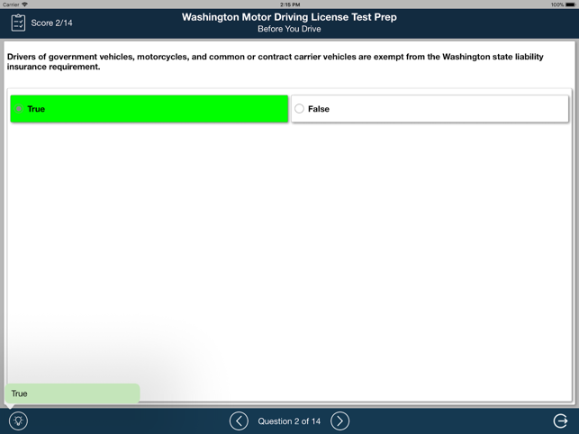 Washington DMV Test 2018(圖2)-速報App