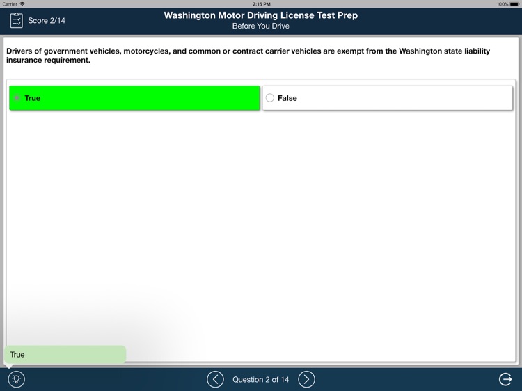 Washington DMV Test 2018