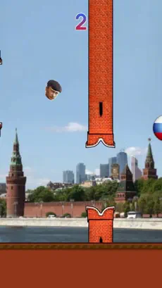 Screenshot 2 Flappy Putin - HardBass Gopnik iphone