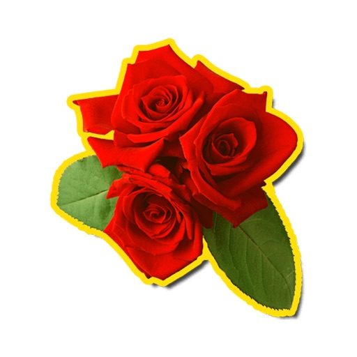 Flowers Roses Stickers HD by Jamila Moutji