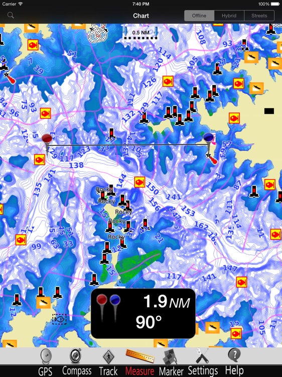 Murray lake GPS Charts Pro