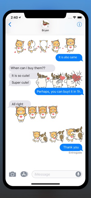 貝拉與布萊恩 iMessage 動態貼圖(圖2)-速報App