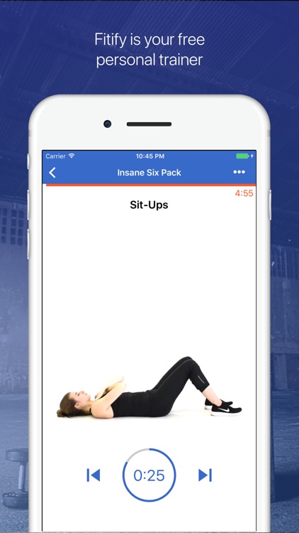 Ab, core & back Workout Fitify