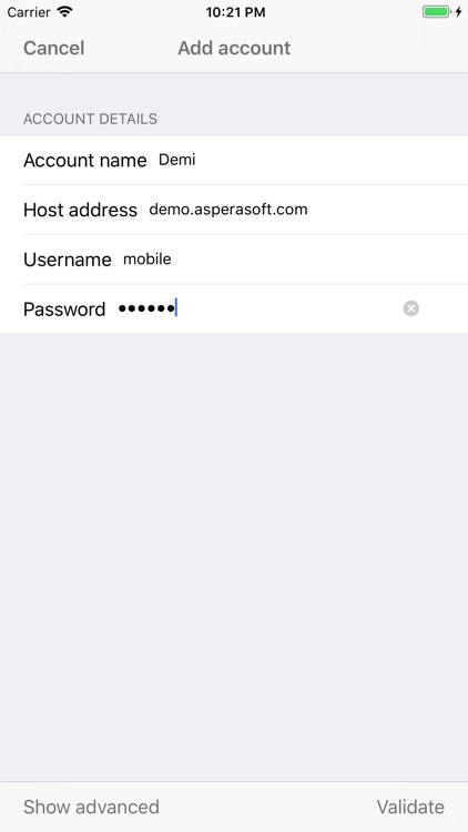 IBM Aspera Uploader Mobile screenshot-4