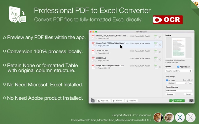 PDF to Excel OCR Converter Pro(圖1)-速報App