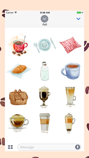 Coffee Stickers Pack for iMessage(圖1)-速報App