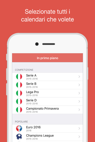 Serie A / Serie B Calendario screenshot 2