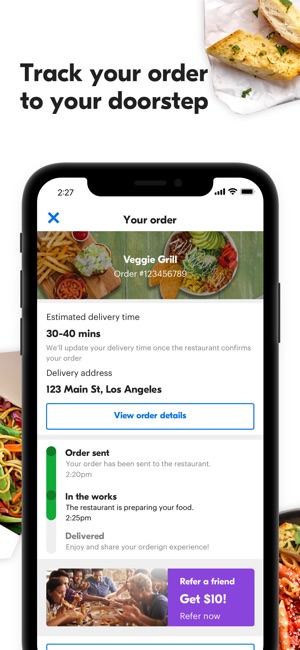 Grubhub Local Food Delivery On The Screenshots