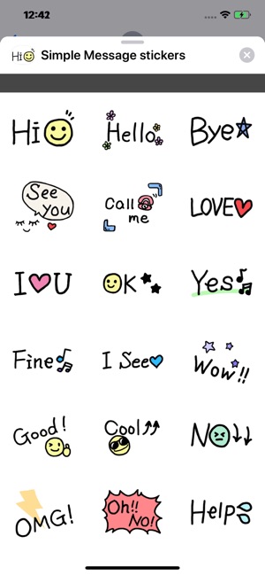 Simple Message stickers pack(圖1)-速報App