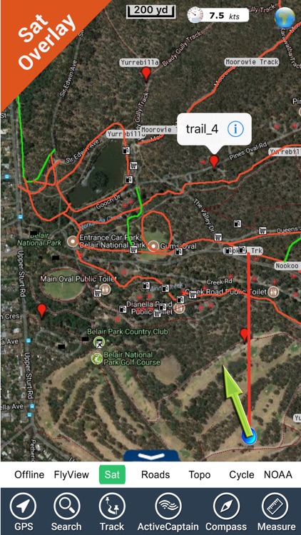 Belair National Park GPS Chart