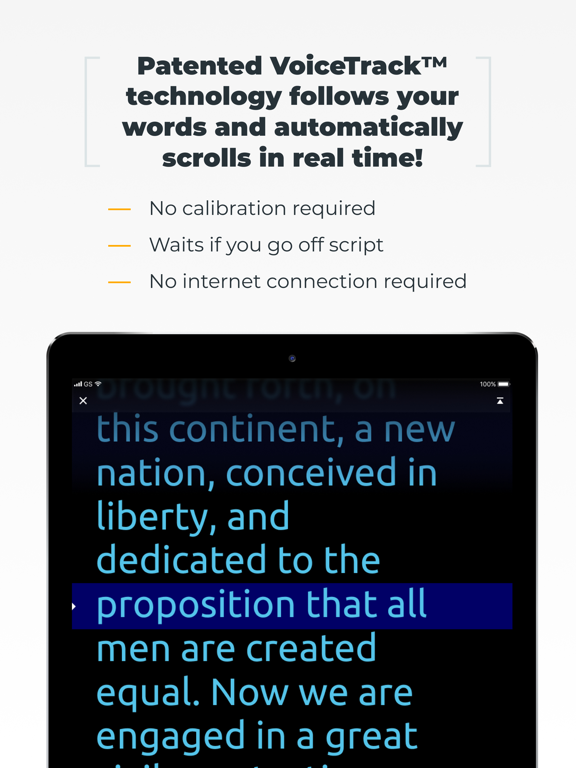 PromptSmart Lite - The Smartest Teleprompter for Public Speaking (English) screenshot