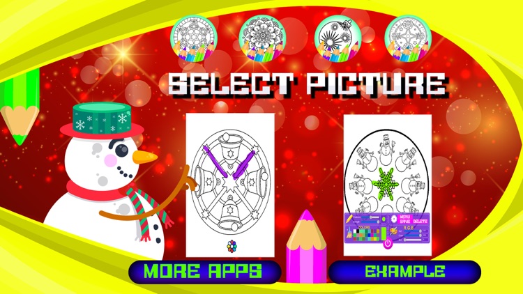 Christmas Mandalas to Paint