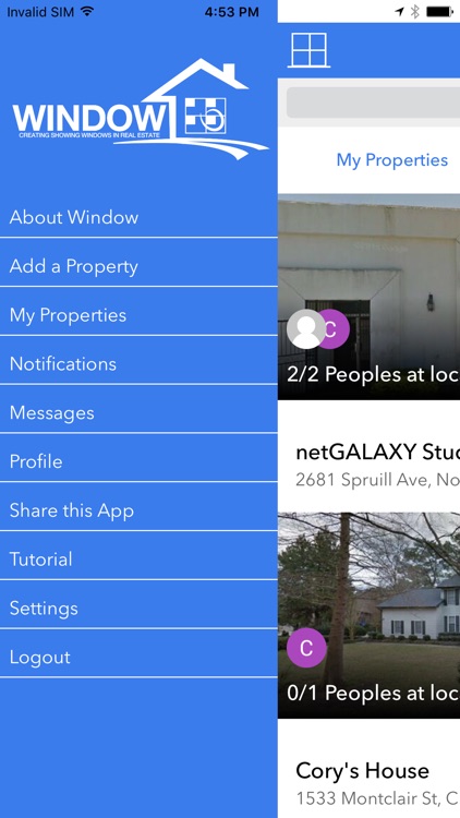 Window Showings App