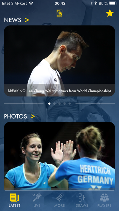 Badminton Live - rank & scores screenshot 2
