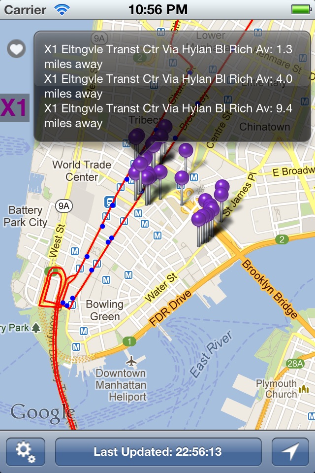 NYC Next Bus screenshot 2