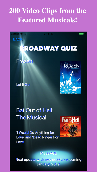 Broadway Quiz screenshot 2