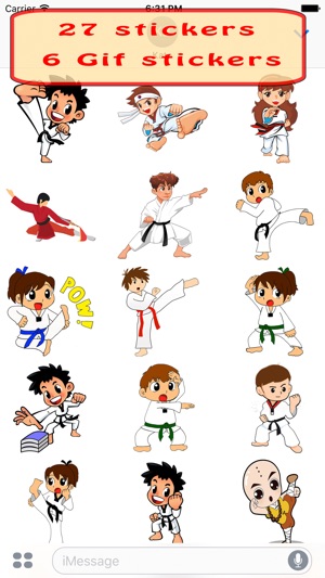 Fun And Cute Martial Arts Emoji Stickers Pack(圖2)-速報App