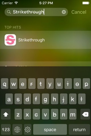 Strikethrough Keyboard screenshot 2