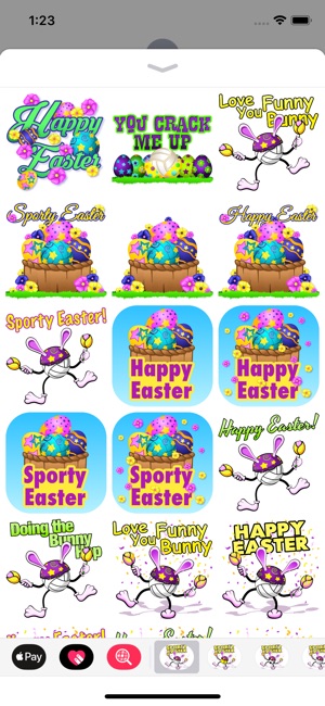 Easter Volleyball Stickers