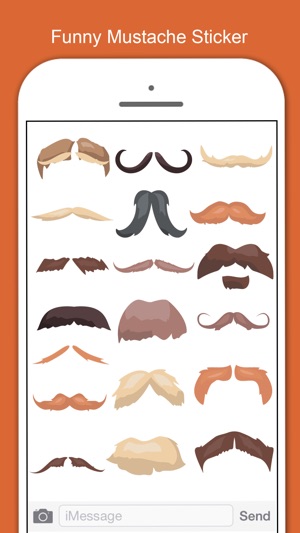 Mustache Stickers Pack For Men(圖1)-速報App