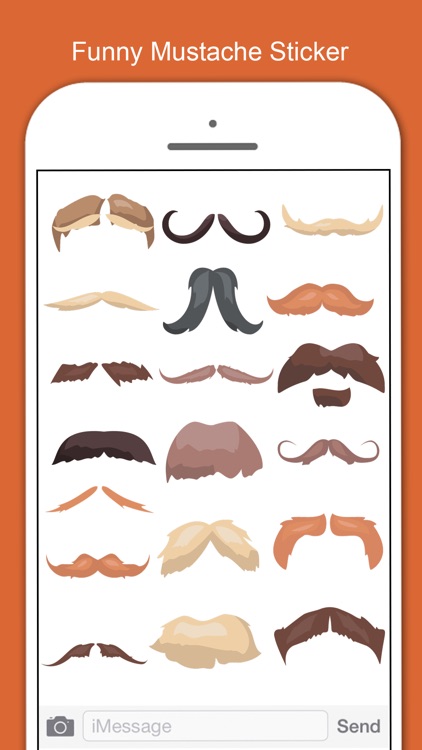 Mustache Stickers Pack For Men