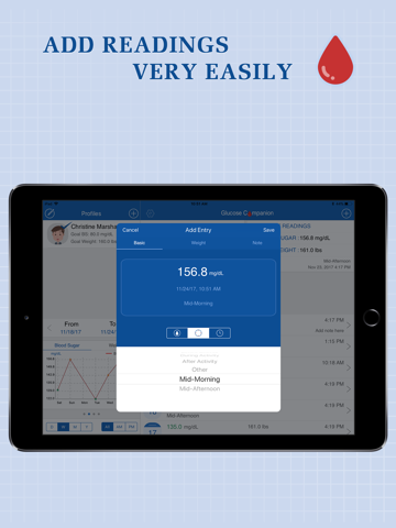 Glucose Companion for iPad screenshot 3