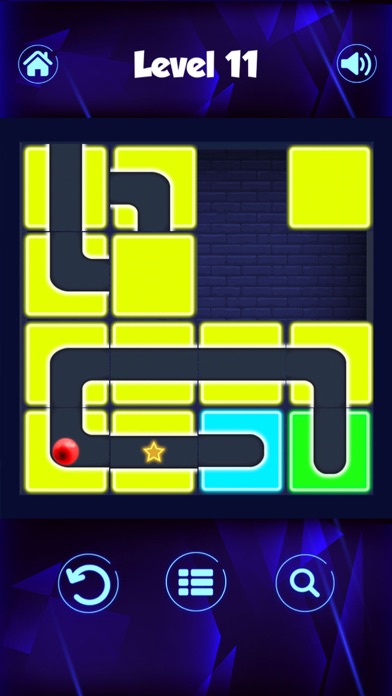 Classic Neon Slide Puzzle Game screenshot 4