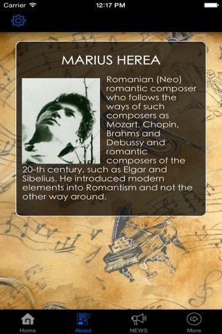 Marius Herea, composer screenshot 2