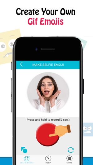 Selfie Emoji - Animated Gif