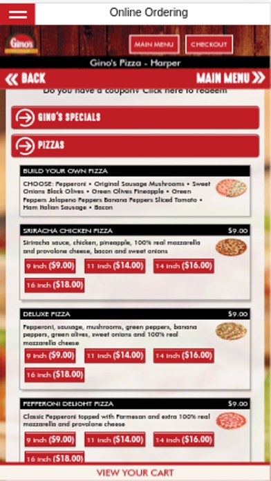 Ginos Pizza and Spaghetti screenshot 4