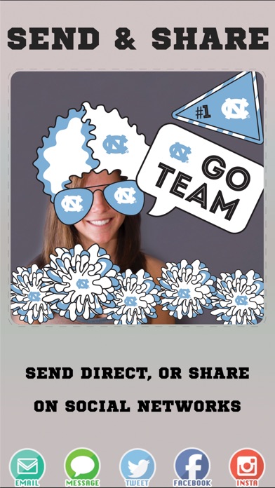 UNC-Chapel Hill Tarheels Selfie Stickers screenshot 4