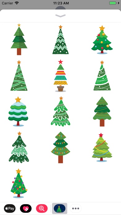 Christmas tree emoji stickers screenshot 4