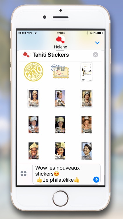 Tahiti Stickers for iMessage screenshot-8