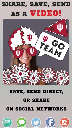 Indiana Hoosiers Animated Selfie Stickers(圖3)-速報App