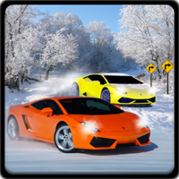 Snow Hill Climb Car Racing