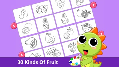 Cute Dino Draw And Learn Fruit screenshot 3