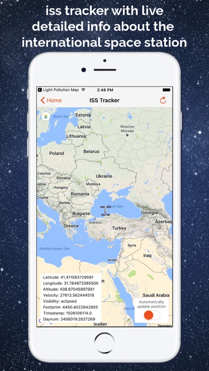Light Pollution Map - Dark Sky