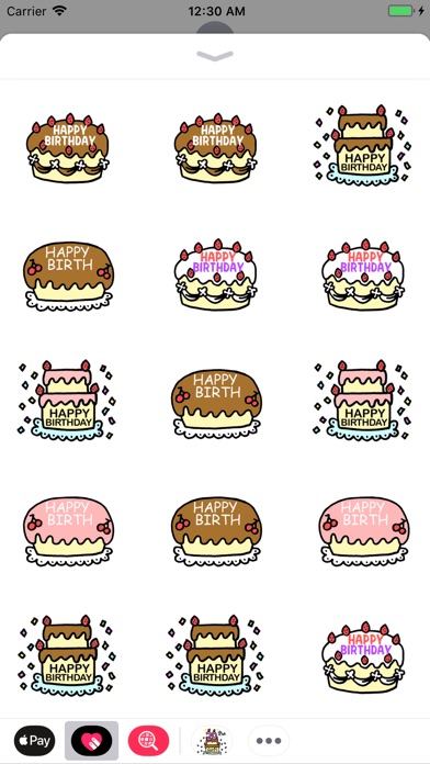 CakeBirthday Stickers Animated screenshot 2