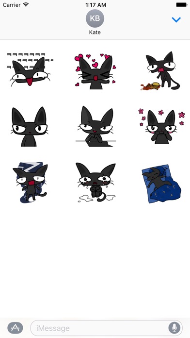Animated Black Cat Catmoji screenshot 2