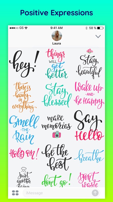 Motive - Inspirational Quotes & Text Chat Stickers screenshot 3