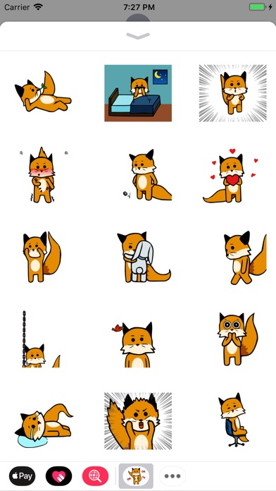 Cutie Fox Animated Stickers screenshot 2