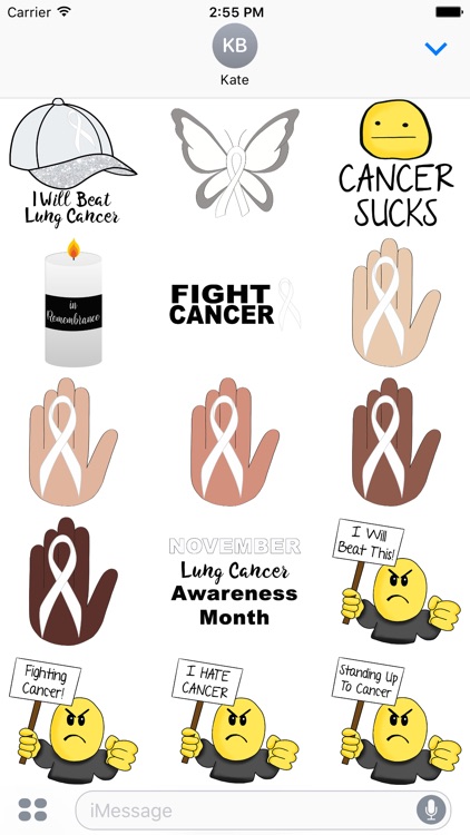Lung Cancer Stickers