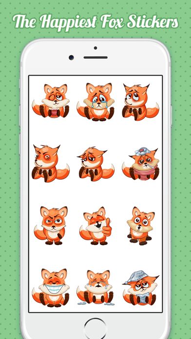 Cute Fox Emojis screenshot 2